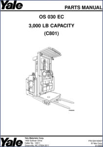 yale os 030 ec 2002 parts catalog, yale parts catalog, yale os