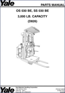yale os030be ss030be 2003 parts catalog, yale parts catalog, yale os030be