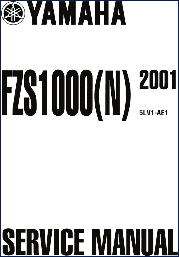 yamaha fz s 1000 2001 service manual, yamaha service manual, yamaha fz