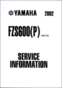 yamaha fz600 2002 service manual, yamaha service manual, yamaha fz600