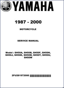 yamaha sh50a, sh50b, sh50f, sh50h, sh50j service manual, yamaha service manual, yamaha sh50a,