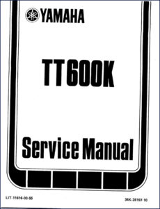 yamaha tt600k 1983 service manual, yamaha service manual, yamaha tt600k