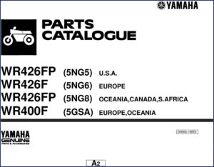 yamaha wr426fp wr426f wr400f parts catalog, yamaha parts catalog, yamaha wr426fp