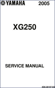 yamaha xg250 2005 service manual, yamaha service manual, yamaha xg250