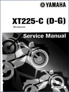 yamaha xt225 service manual, yamaha service manual, yamaha xt225