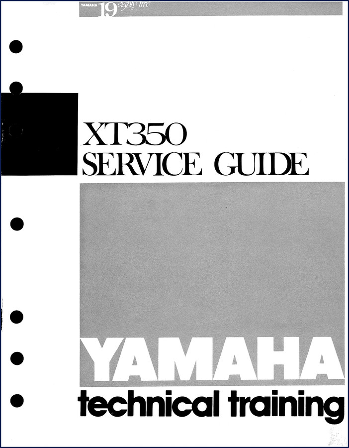 yamaha xt350 1985 service manual, yamaha service manual, yamaha xt350