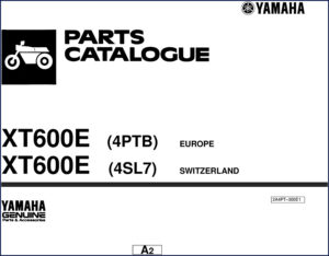 yamaha xt600e parts catalog, yamaha parts catalog, yamaha xt600e