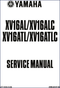 yamaha xv16al, xv16alc, xv16atl, xv16atlc service manual, yamaha service manual, yamaha xv16al,