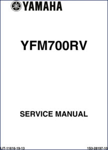 yamaha yfm700rv service manual, yamaha service manual, yamaha yfm700rv