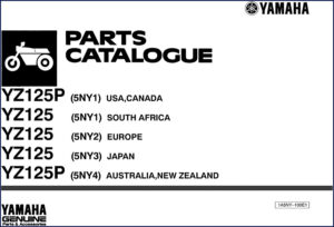 yamaha yz125 parts catalog, yamaha parts catalog, yamaha yz125