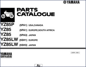 yz85p/yz85/yz85lw parts catalog, yamaha parts catalog, yamaha parts