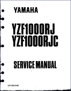 yamaha yzf1000rj yzf1000rjc 1996 service manual, yamaha service manual, yamaha yzf1000rj