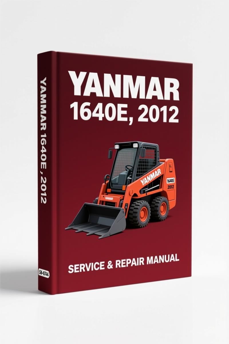 Yanmar 1640E and Mustang 2012 skid-loader engine parts manual cover - 2008 OEM factory catalog