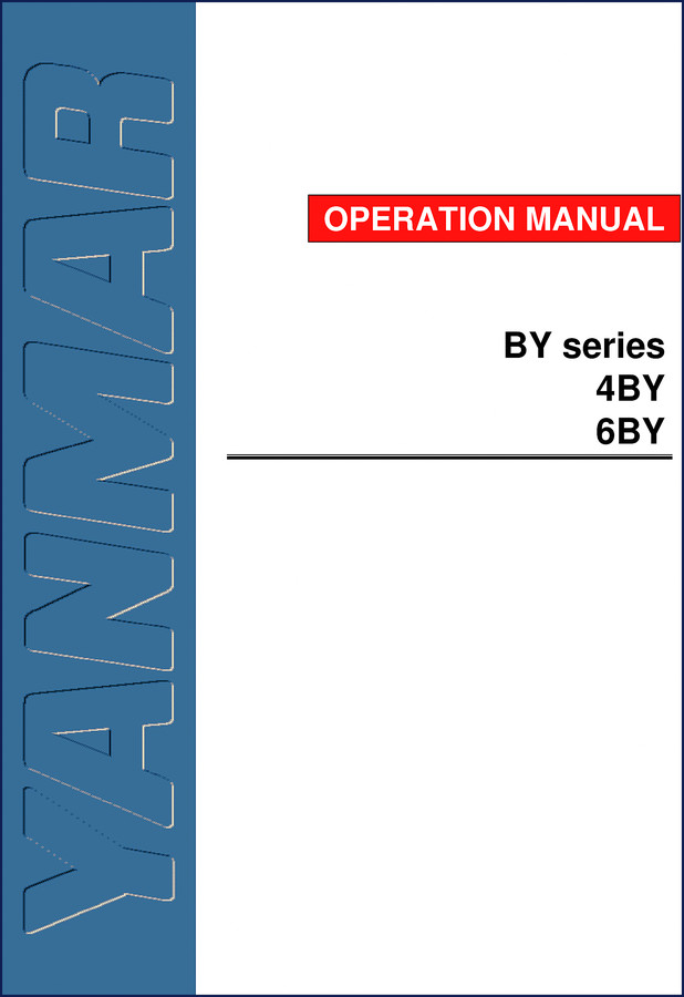 yanmar 4by, 6by 2006 operators manual, yanmar manual, yanmar 4by,