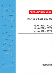 yanmar 4lha operators manual (2001), yanmar manual, yanmar 4lha