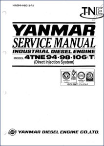 yanmar 4tne94, 4tne98, 4tne106 service manual, yanmar service manual, yanmar 4tne94,