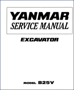 yanmar b25v service manual, yanmar service manual, yanmar b25v