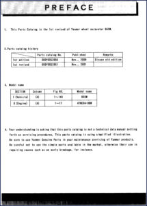 yanmar b55w 2001 parts catalog, yanmar parts catalog, yanmar b55w