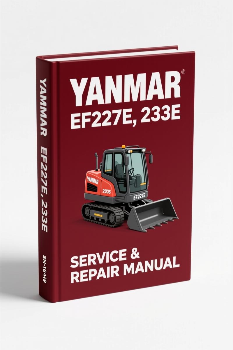 Yanmar EF227E 233E 2009 Parts Catalog cover – OEM factory parts manual