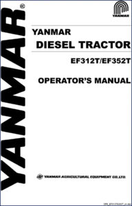 yanmar ef312t, ef352t operators manual, yanmar manual, yanmar ef312t,