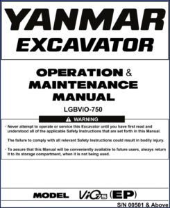 yanmar vio75 service manual, yanmar service manual, yanmar vio75