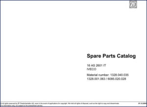 zf 16 as 2601 2005 parts catalog, zf parts catalog, zf 16