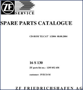 zf 16 s 130 2004 parts catalog, zf parts catalog, zf 16
