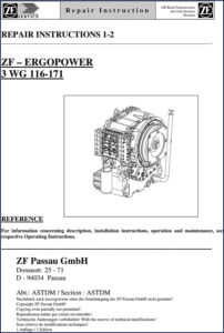 zf 3 wg 116, 3 wg 171 repair, zf repair manual, zf 3