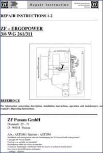 zf 3 wg 261, 6 wg 261, 3, zf repair manual, zf 3