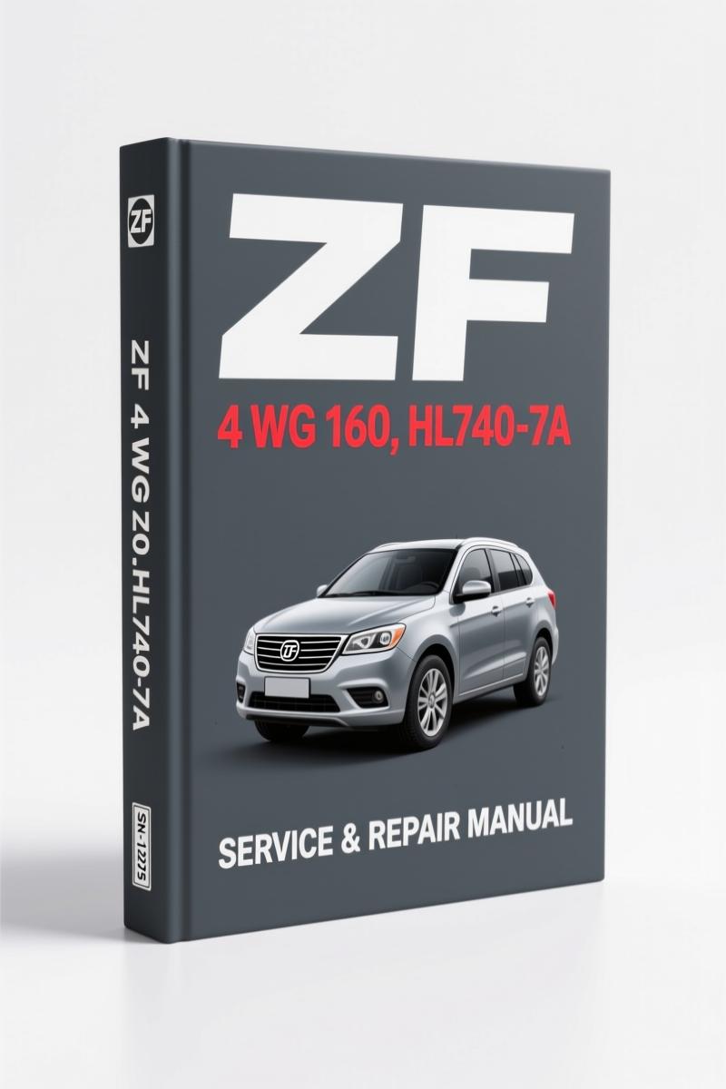 zf 4 wg 160, hl740, zf manual, zf 4