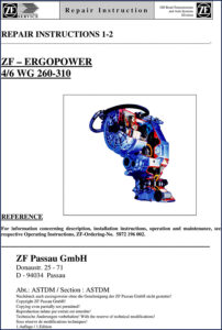 zf 4 wg 260, 6 wg 260, 4, zf repair manual, zf 4