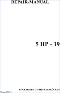 zf 5hp19 2001 repair manual, zf repair manual, zf 5hp19