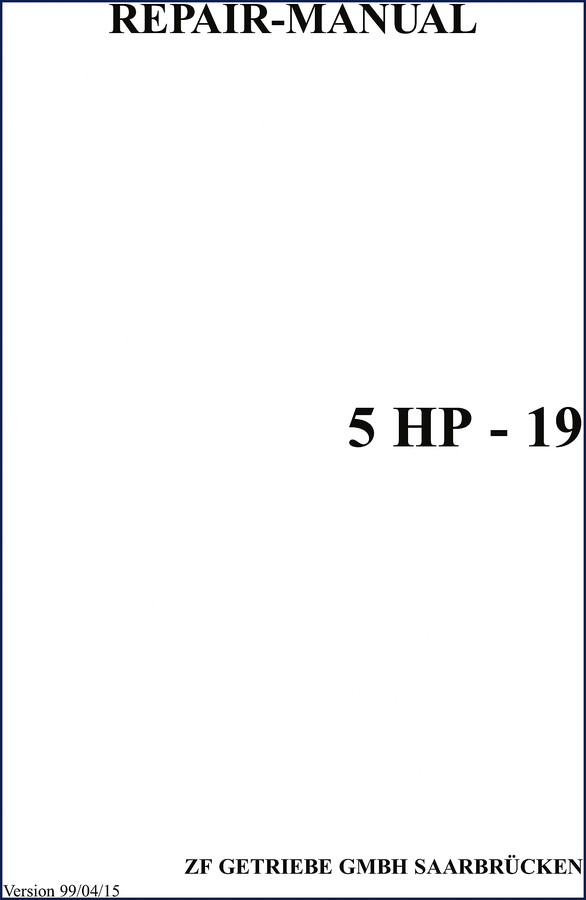 zf 5hp19 2001 repair manual, zf repair manual, zf 5hp19