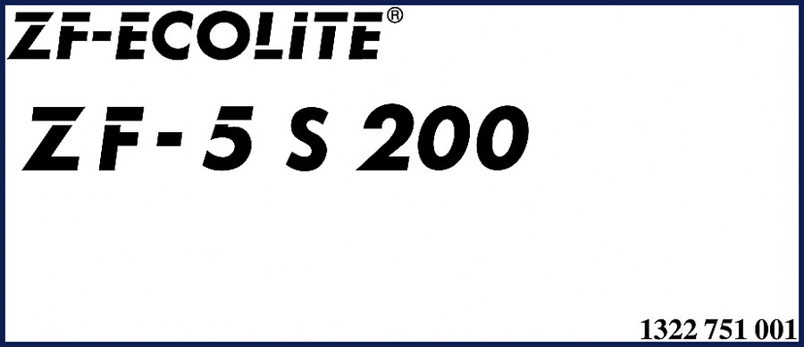 zf 5s200 technical manual, zf manual, zf 5s200