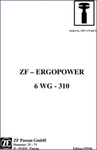 zf 6wg 310 1999 repair manual, zf repair manual, zf 6wg