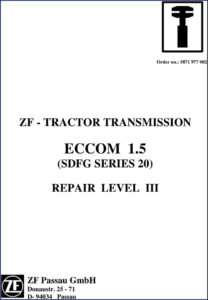 zf eccom 1.5 repair manual, zf repair manual, zf eccom