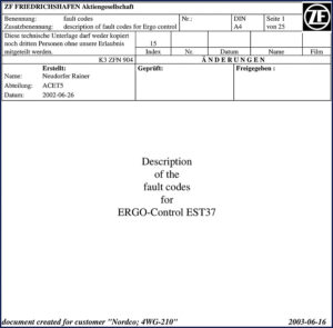 zf ergo, zf manual
