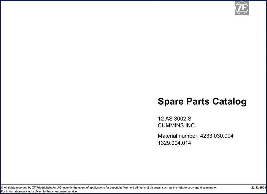 zf friedrichshafen 12 as 3002 s 2008 parts, zf friedrichshafen parts catalog, zf friedrichshafen friedrichshafen