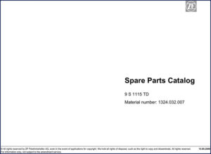 zf friedrichshafen s 1115 td 2009 parts catalog, zf friedrichshafen parts catalog, zf friedrichshafen friedrichshafen