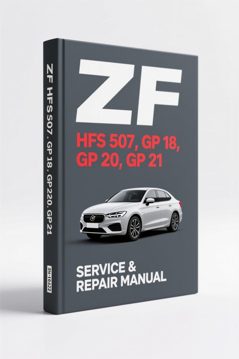 zf hfs 507, gp 18, gp 20, gp, zf repair manual, zf hfs