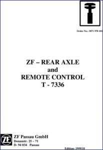 zf t 7336 1999 technical manual, zf manual, zf t