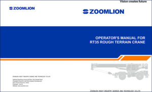 zoomlion rt35 2013 operators manual, zoomlion manual, zoomlion rt35