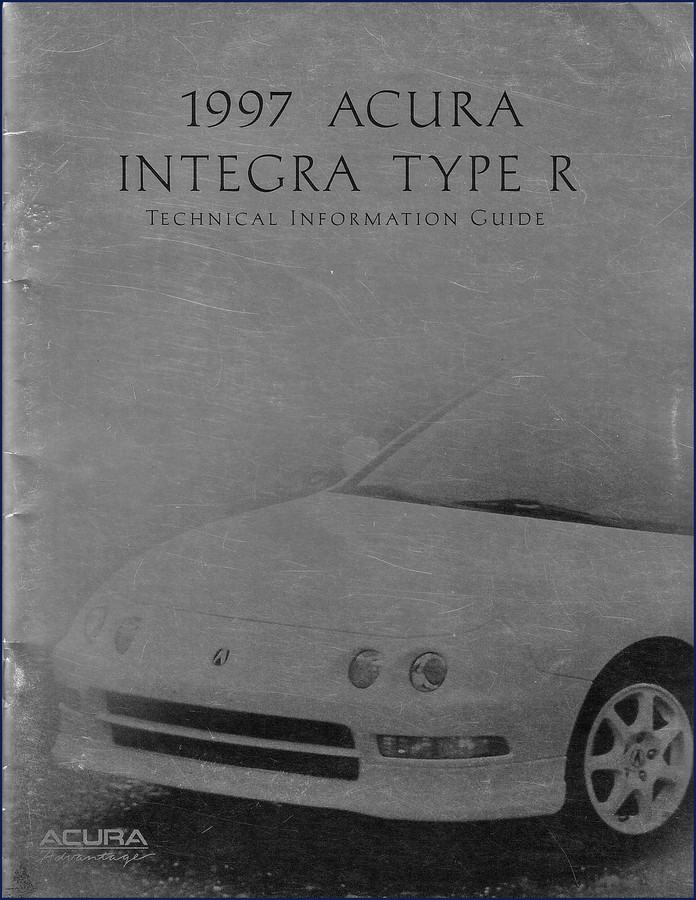 1997 Acura Integra Type R Technical Manual cover