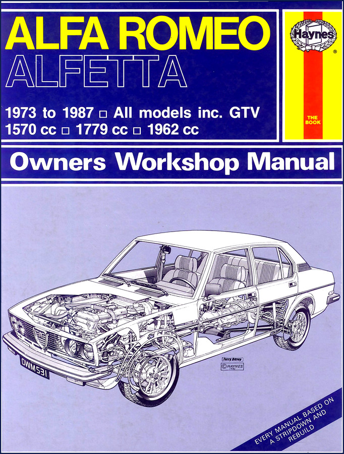 Alfa Romeo Alfetta GTV 1991 Workshop Manual cover