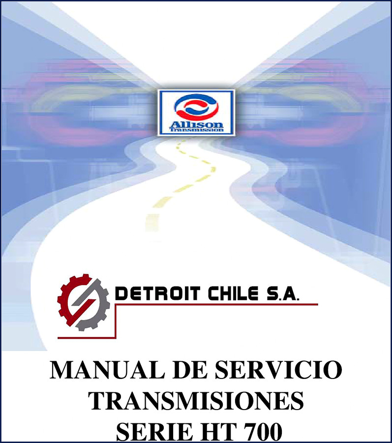 Allison HT 700 Service Manual 1995 OEM shop manual cover