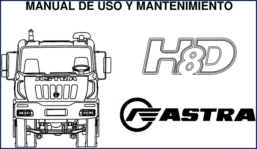 Astra Veicoli Industriali HD8 2005 User Manual cover - OEM factory manual 262 pages