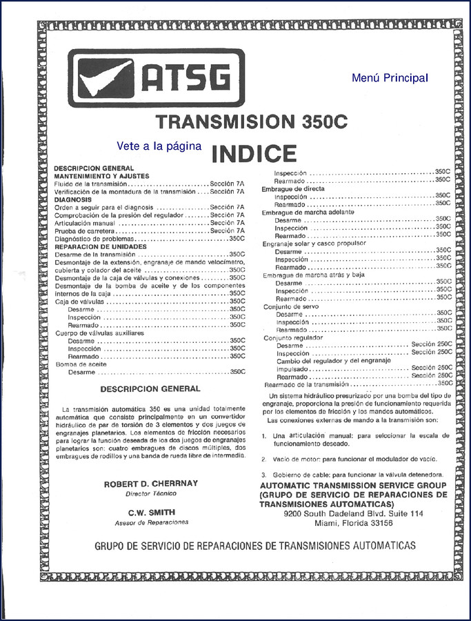 ATSG 350C Service Manual cover for automatic transmission rebuild, 75 pages