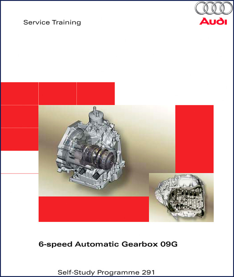 Audi 09G 6-speed automatic gearbox training manual cover page