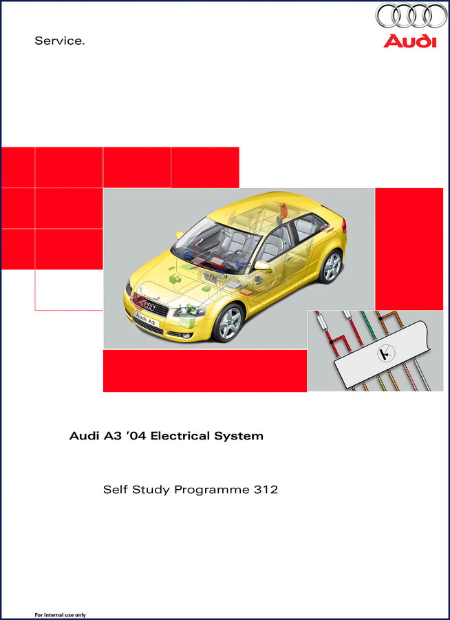 Audi A3 2004 Training Manual cover - electrical system document
