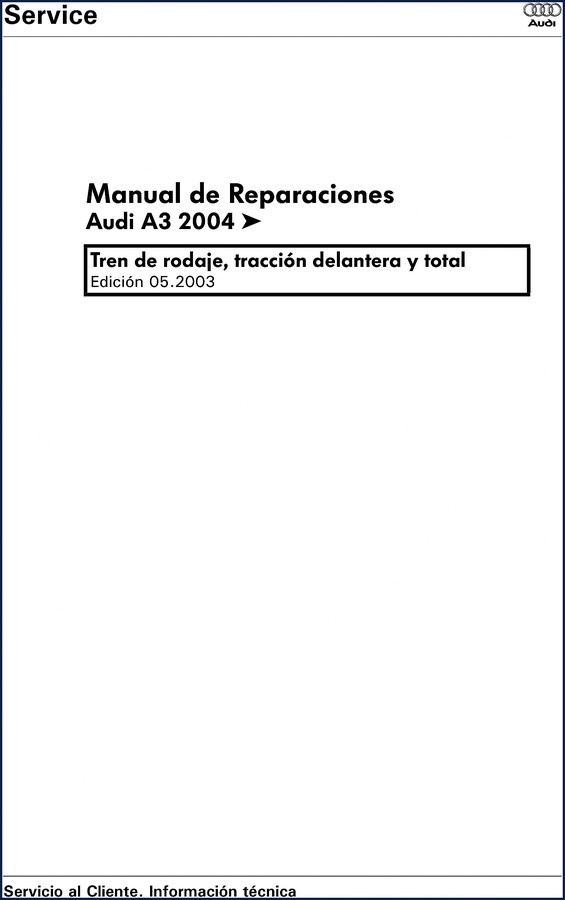 Audi A3 Training Manual Self-Study Programme 313 – front cover showing running gear and steering system